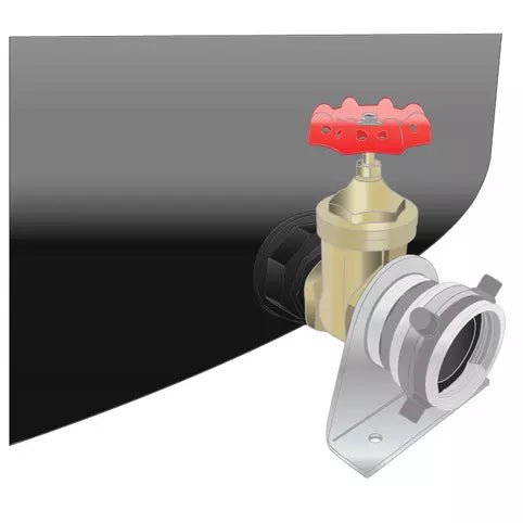 25,000L Devan Heavy Duty Fire Tank & Basic Connection Kit - Rural Water