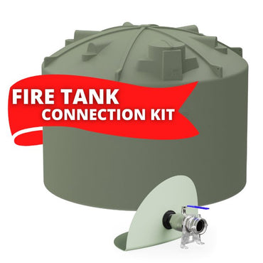 30,000L RX Plastics Water Tank & Fire Fighting Connection Kit