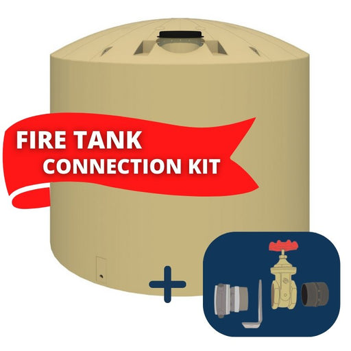 25,000L Devan Heavy Duty Fire Tank & Basic Connection Kit - Rural Water